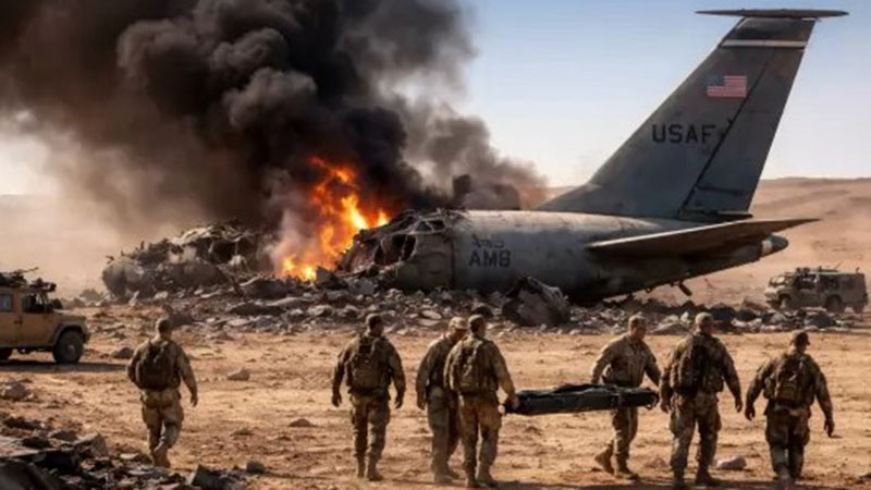 Американски самолет-цистерна KC-135 с шестима на борда се разби в Западен Ирак