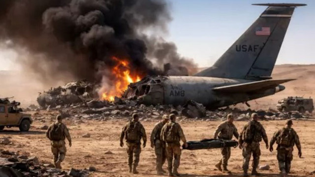 Американски самолет-цистерна KC-135 с шестима на борда се разби в Западен Ирак