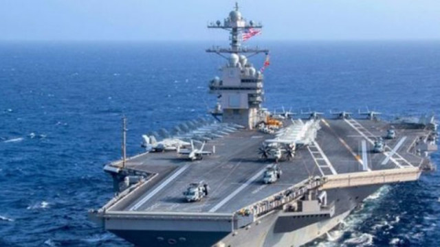 Американският самолетоносач "Джералд Форд" акостира на остров Крит