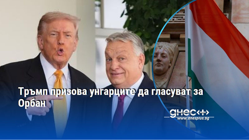 Тръмп призова унгарците да гласуват за Орбан