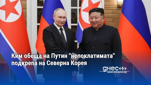 Ким обеща на Путин "непоклатимата" подкрепа на Северна Корея