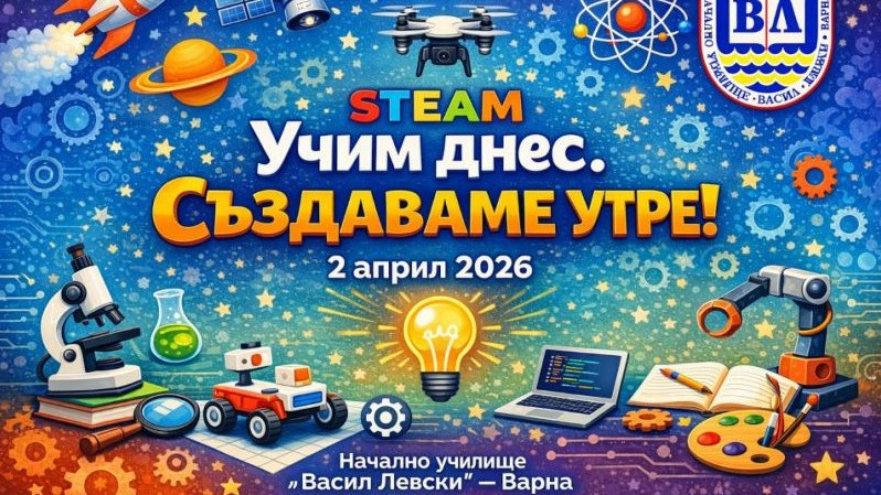 „Стъпка в бъдещето“ – официално откриване на STE(A)M център в Начално училище „Васил Левски“