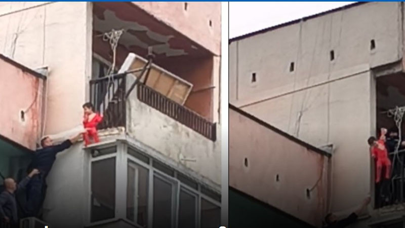 Учителката заснела спасяването на детето от 8-ия етаж: Присъствах на истински ужас