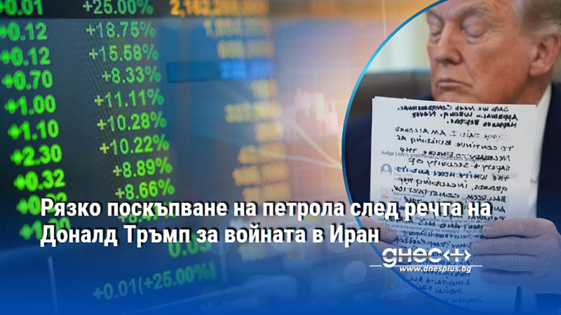 Рязко поскъпване на петрола след речта на Доналд Тръмп за войната в Иран