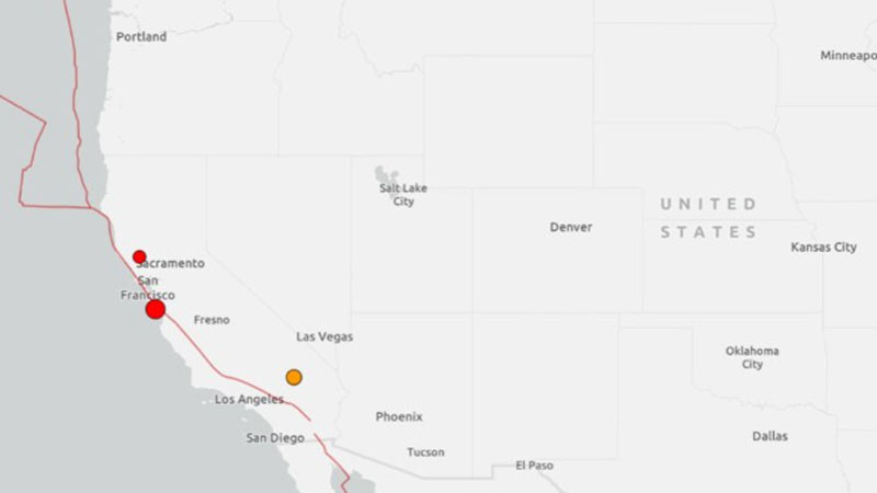 Трус с магнитуд 5 по Рихтер в Калифорния