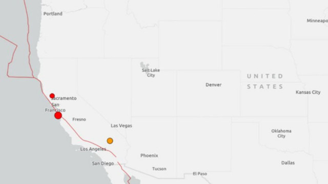 Трус с магнитуд 5 по Рихтер в Калифорния