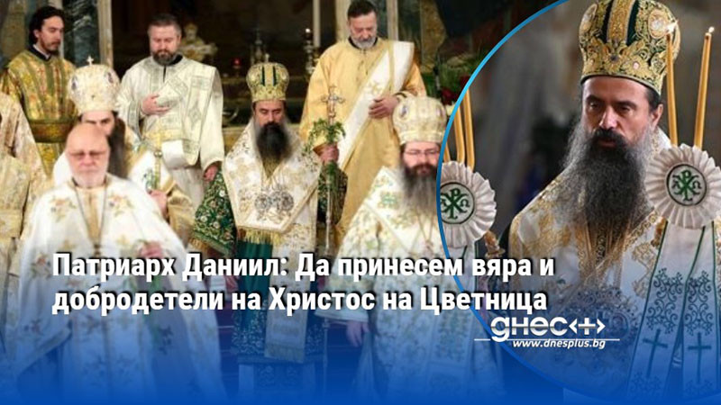 Патриарх Даниил: Да принесем вяра и добродетели на Христос на Цветница
