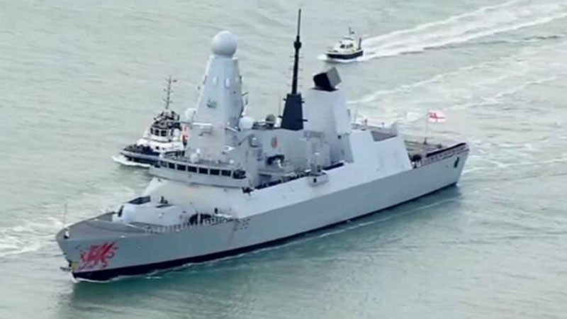 Британският разрушител HMS Dragon влезе в ремонт след съобщения за удар на "Хизбула"