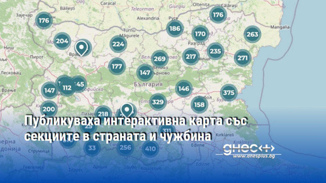 Публикуваха интерактивна карта със секциите в страната и чужбина