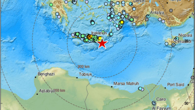 Силно земетресение разтърси Крит