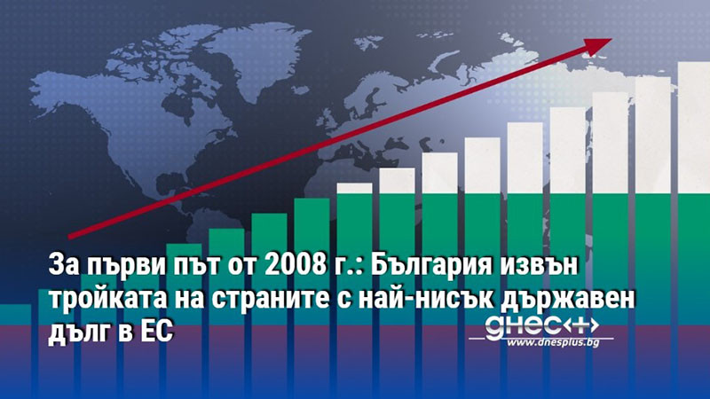 За първи път от 2008 г.: България извън тройката на страните с най-нисък държавен дълг в ЕС