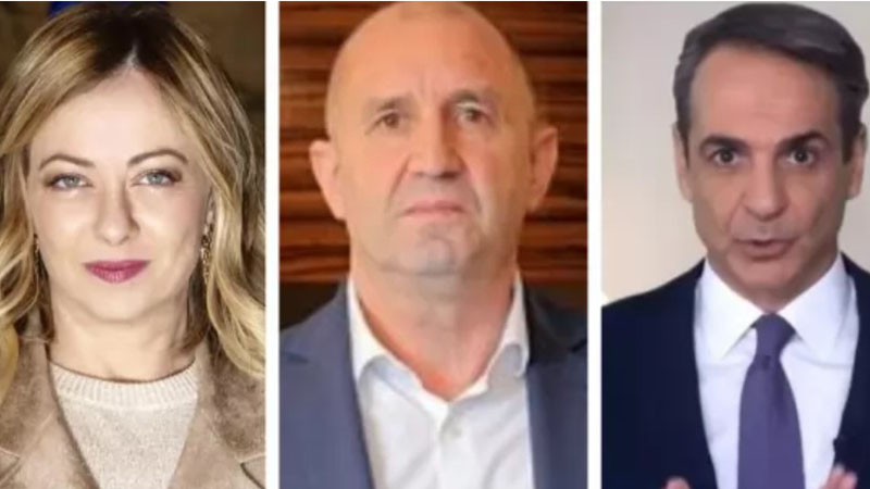 Мелони и Мицотакис поздравиха Румен Радев за победата на „Прогресивна България“ на изборите