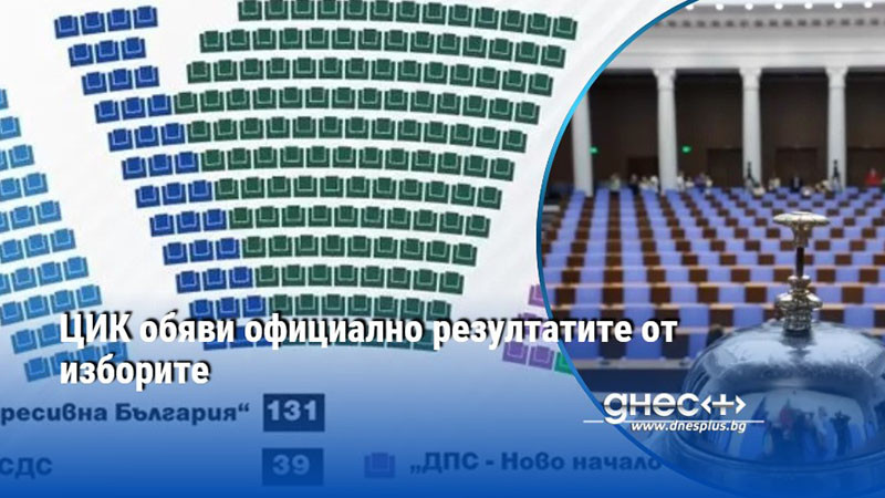 ЦИК обяви официално резултатите от изборите