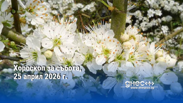 Хороскоп за събота, 25 април 2026 г.