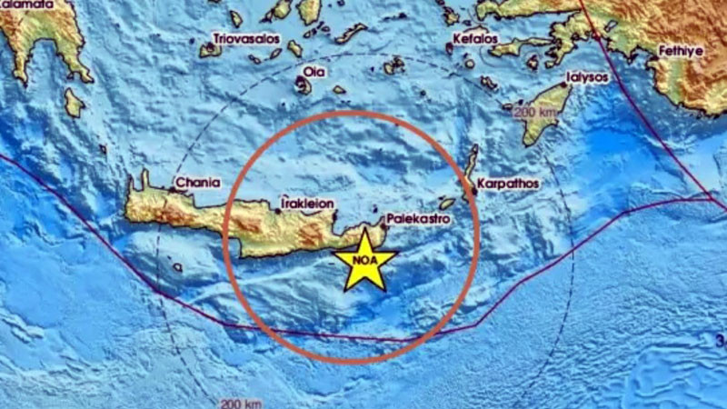 Крит не спира да се люлее: Два труса в района на острова, няма данни за щети или пострадали