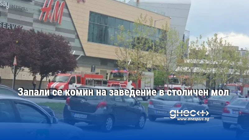 Запали се комин на заведение в столичен мол