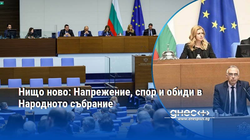 Нищо ново: Напрежение, спор и обиди в Народното събрание