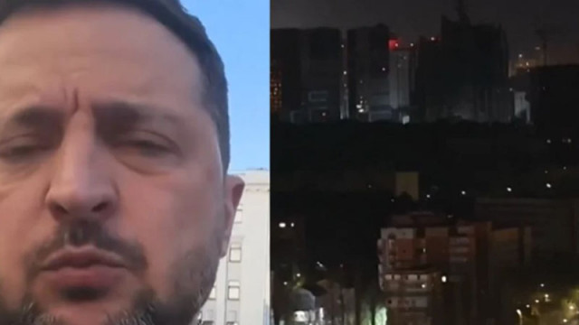 Часове след примирието Киев бе подложен на масирана руска атака