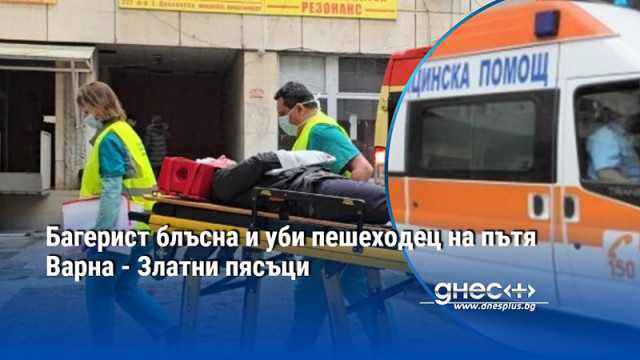 Багерист блъсна и уби пешеходец на пътя Варна - Златни пясъци