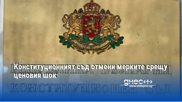 Конституционният съд отмени мерките срещу ценовия шок