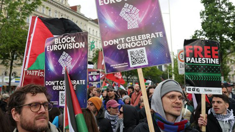 Хиляди протестираха във Виена срещу участието на Израел в "Евровизия"