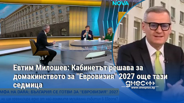 Евтим Милошев: Кабинетът решава за домакинството за "Евровизия" 2027 още тази седмица