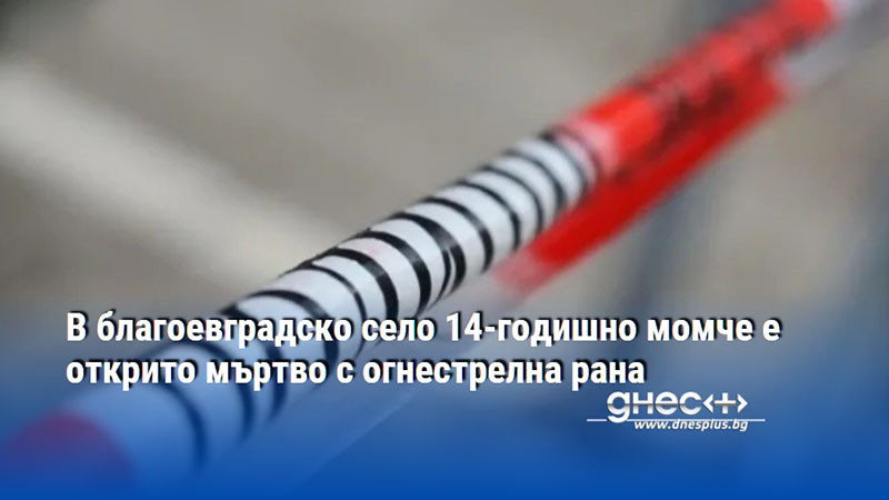 В благоевградско село 14-годишно момче е открито мъртво с огнестрелна рана