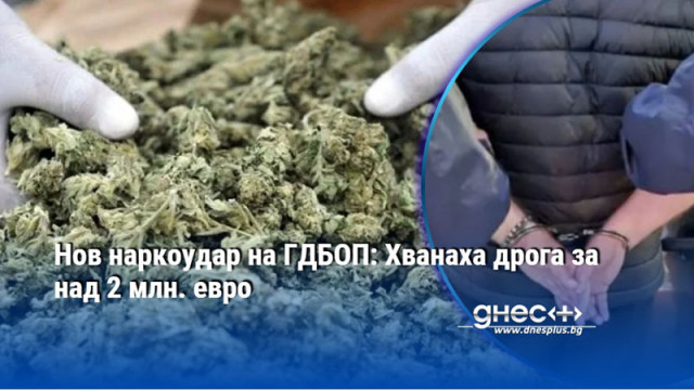 Нов наркоудар на ГДБОП: Хванаха дрога за над 2 млн. евро