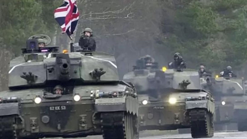 Британската армия е разположила тежки танкове Challenger 2 в Естония, близо до руската граница