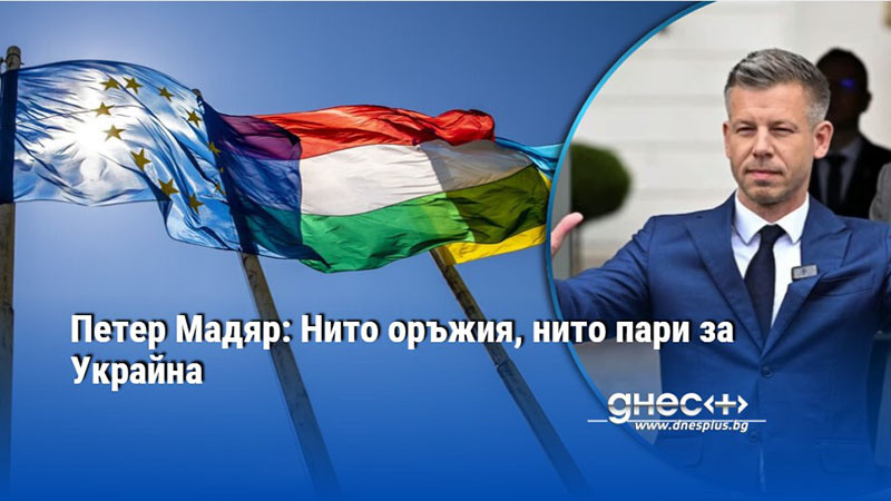 Петер Мадяр: Нито оръжия, нито пари за Украйна