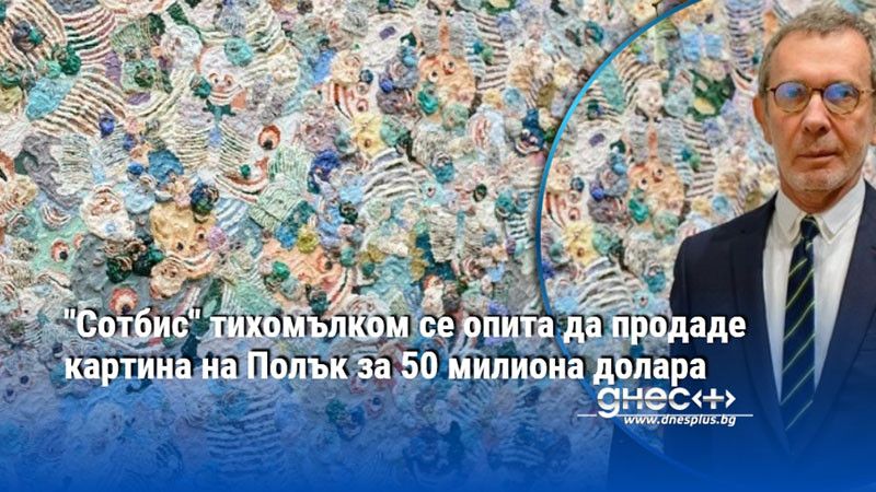 "Сотбис" тихомълком се опита да продаде картина на Полък за 50 милиона долара