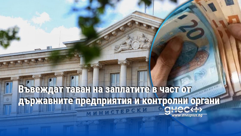 Въвеждат таван на заплатите в част от държавните предприятия и контролни органи