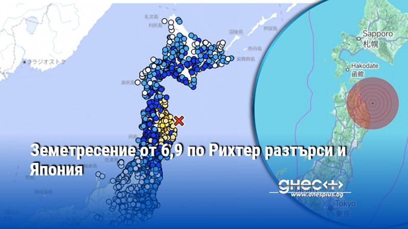 Земетресение от 6,9 по Рихтер разтърси и Япония