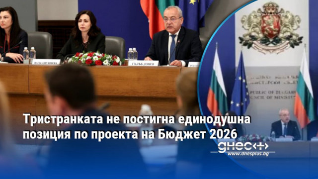 Тристранката не постигна единодушна позиция по проекта на Бюджет 2026