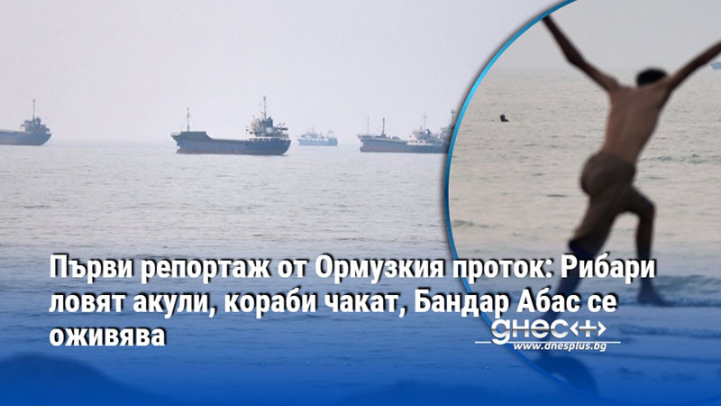 Първи репортаж от Ормузкия проток: Рибари ловят акули, кораби чакат, Бандар Абас се оживява