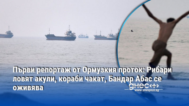 Първи репортаж от Ормузкия проток: Рибари ловят акули, кораби чакат, Бандар Абас се оживява