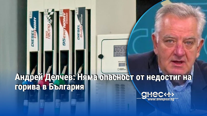 Андрей Делчев: Няма опасност от недостиг на горива в България