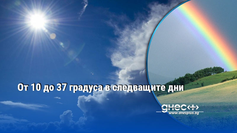 От 10 до 37 градуса в следващите дни