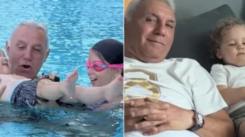 Стоичков се забавлява с внуците си