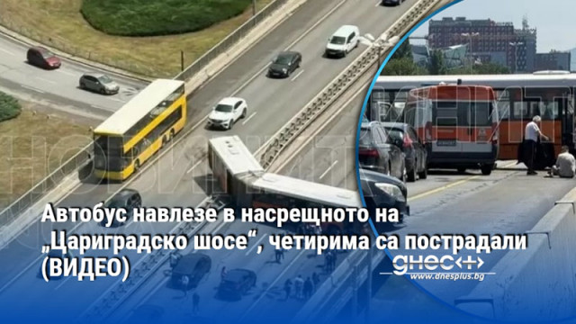 Автобусът се е ударил в разделителната мантинела и я е