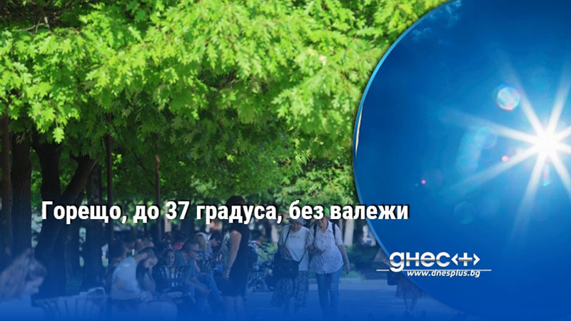 Горещо, до 37 градуса, без валежи