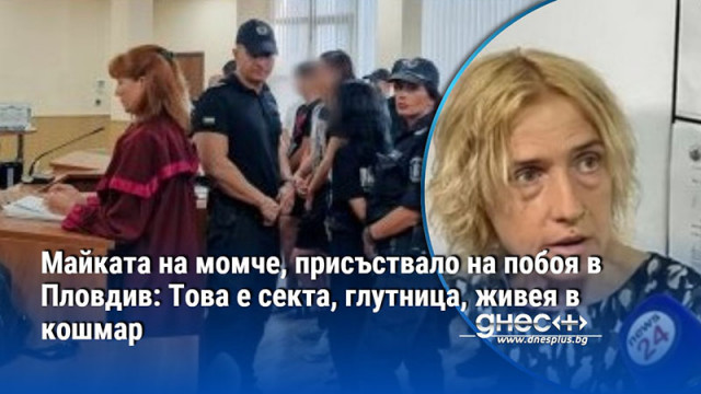 Майката на момче, присъствало на побоя в Пловдив: Това е секта, глутница, живея в кошмар