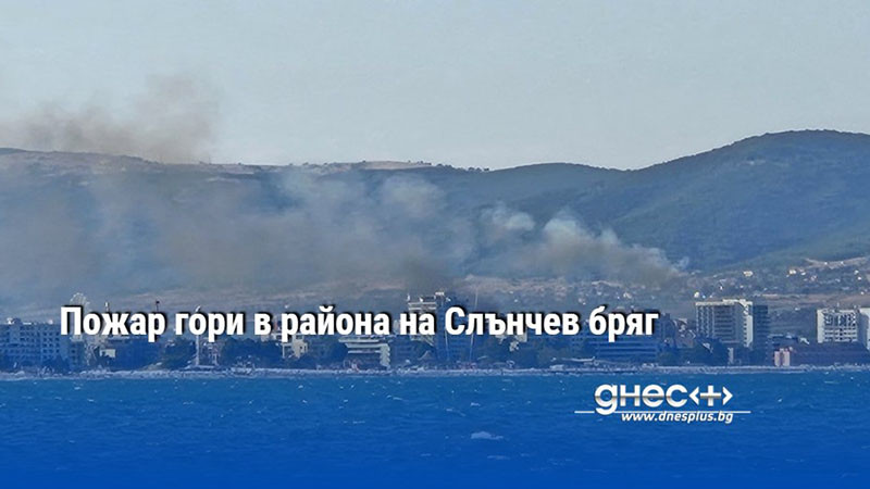 Пожар гори в района на Слънчев бряг