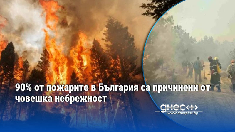 90% от пожарите в България са причинени от човешка небрежност