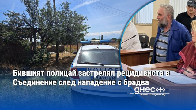 Бившият полицай застрелял рецидивиста в Съединение след нападение с брадва