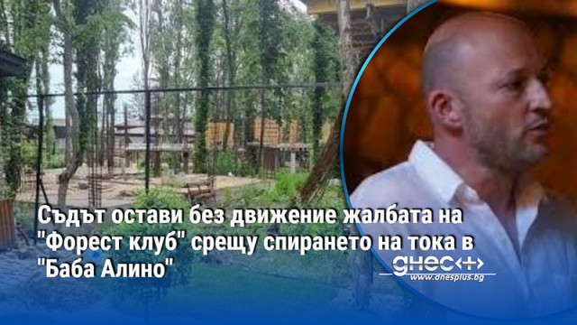 Съдът остави без движение жалбата на "Форест клуб" срещу спирането на тока в "Баба Алино"