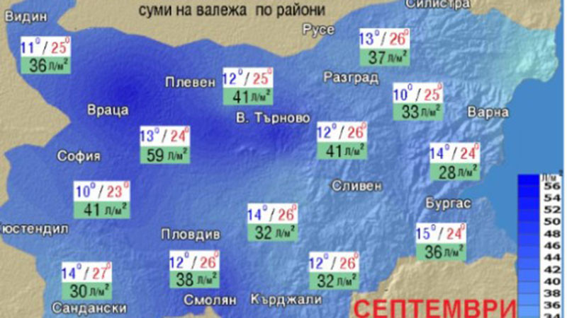 Средни температури между 17 и 20 градуса: Какво ще бъде времето през септември