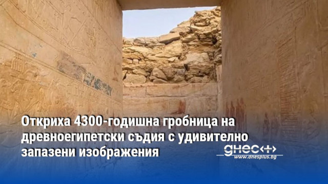 Откриха 4300-годишна гробница на древноегипетски съдия с удивително запазени изображения