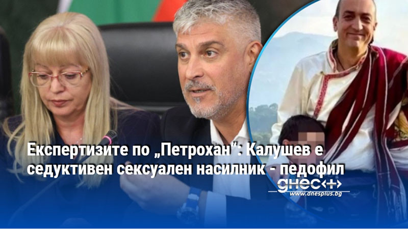 Експертизите по „Петрохан“: Калушев е седуктивен сексуален насилник - педофил