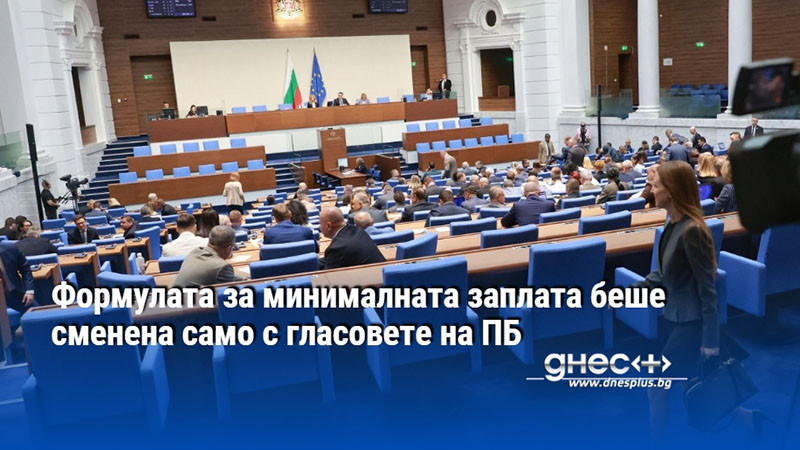 Формулата за минималната заплата беше сменена само с гласовете на ПБ